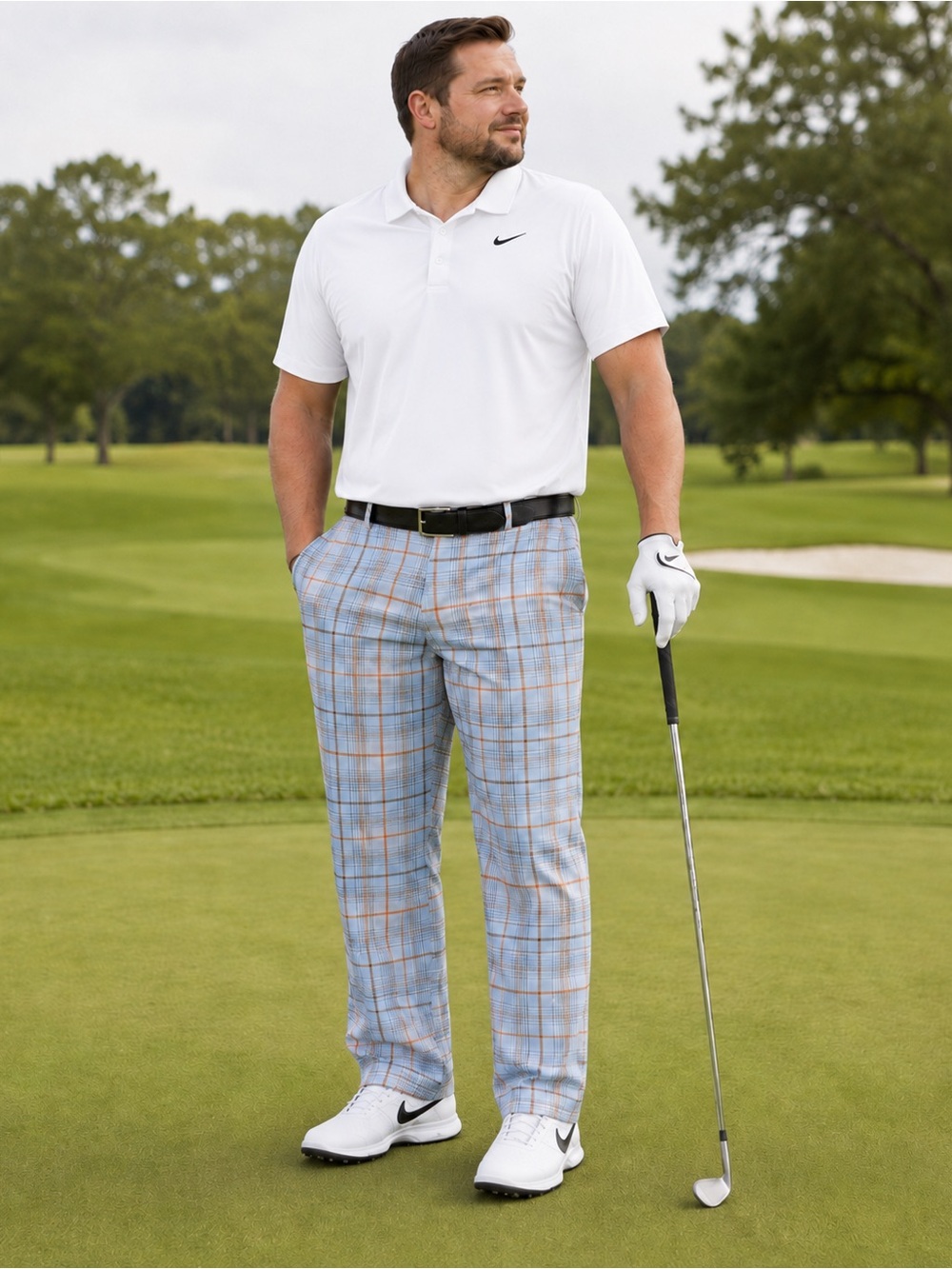 Nike Golf Tour Performance Dri-FIT Plaid Pants Men’s 38x30